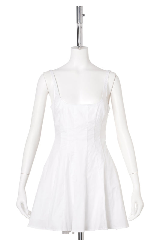 LEILA TANK MINI DRESS / WHITE