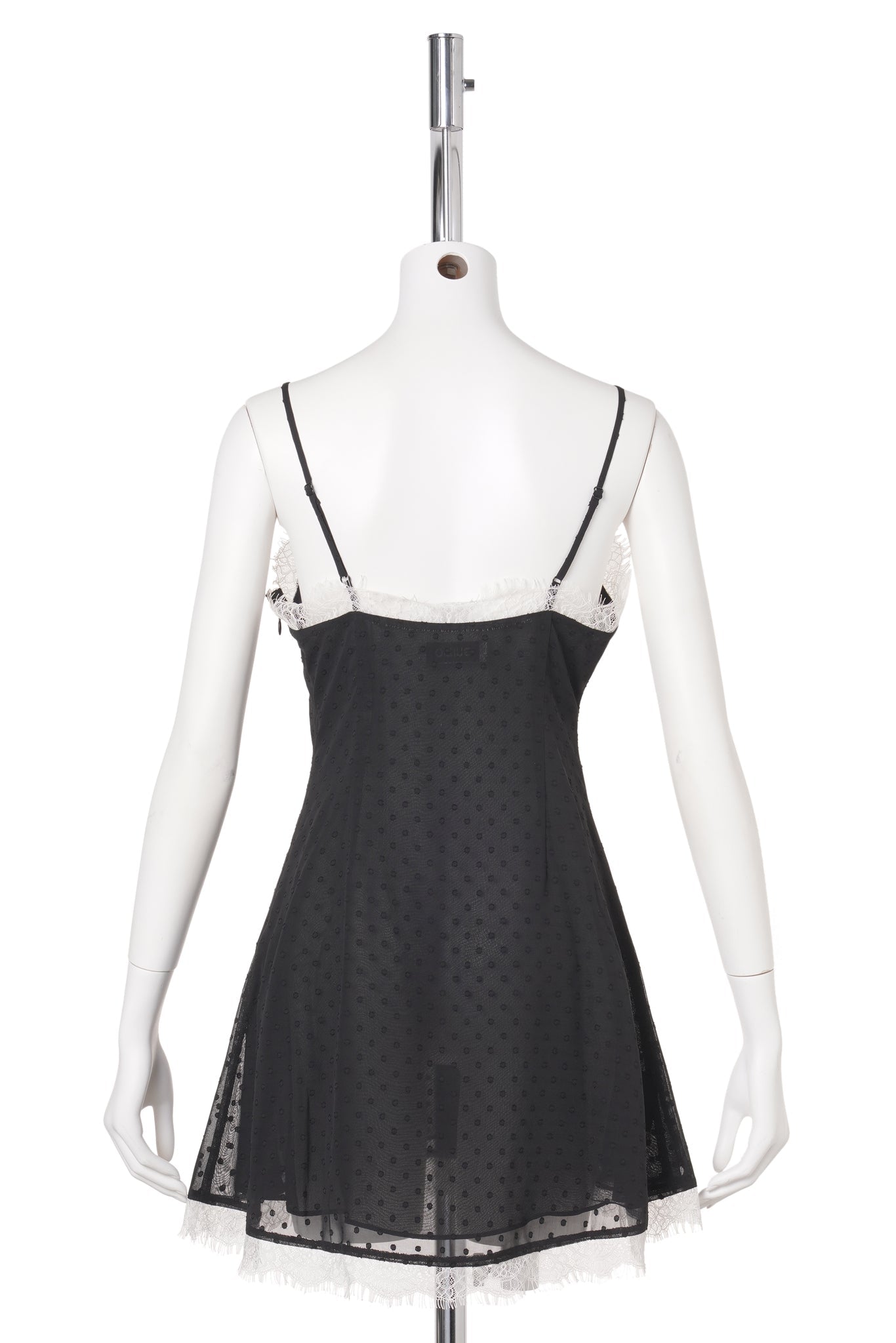 POSIE SLIP MINI DRESS / BLACK
