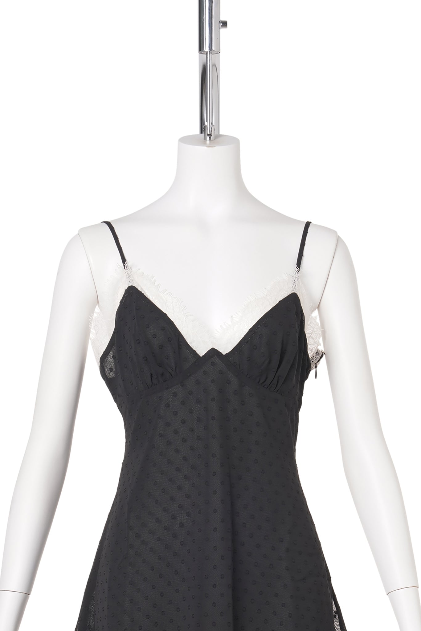 POSIE SLIP MINI DRESS / BLACK