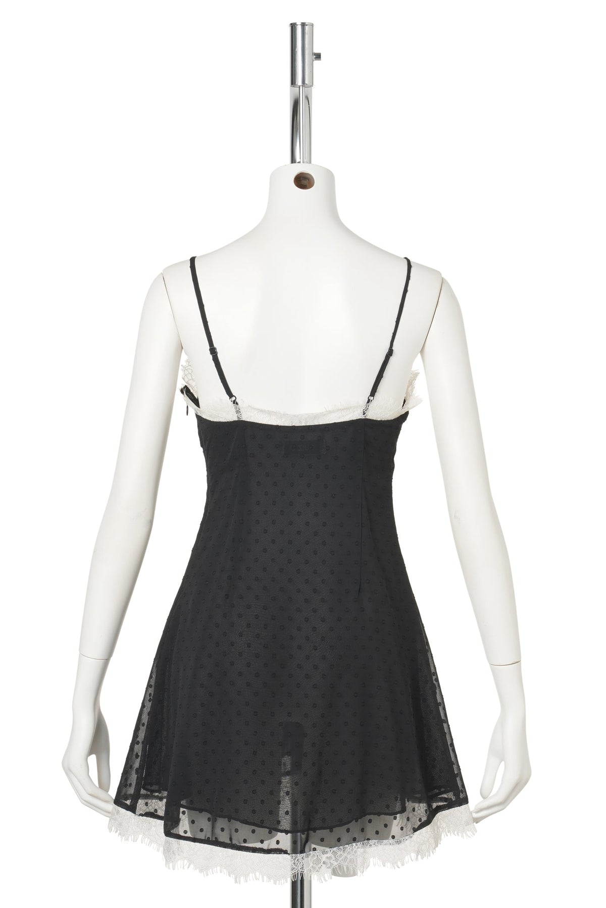POSIE SLIP MINI DRESS / BLACK
