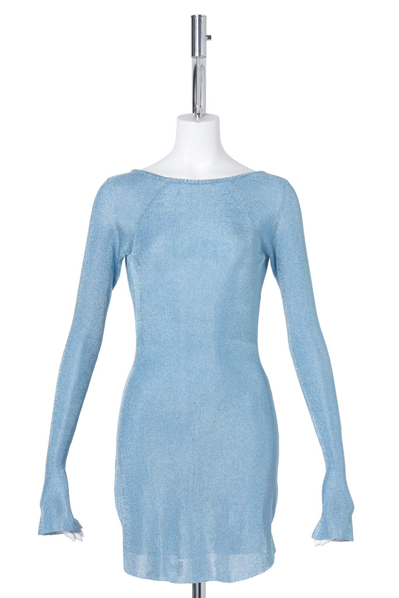 ESTELLE BACKLESS MINI DRESS / SEA BLUE