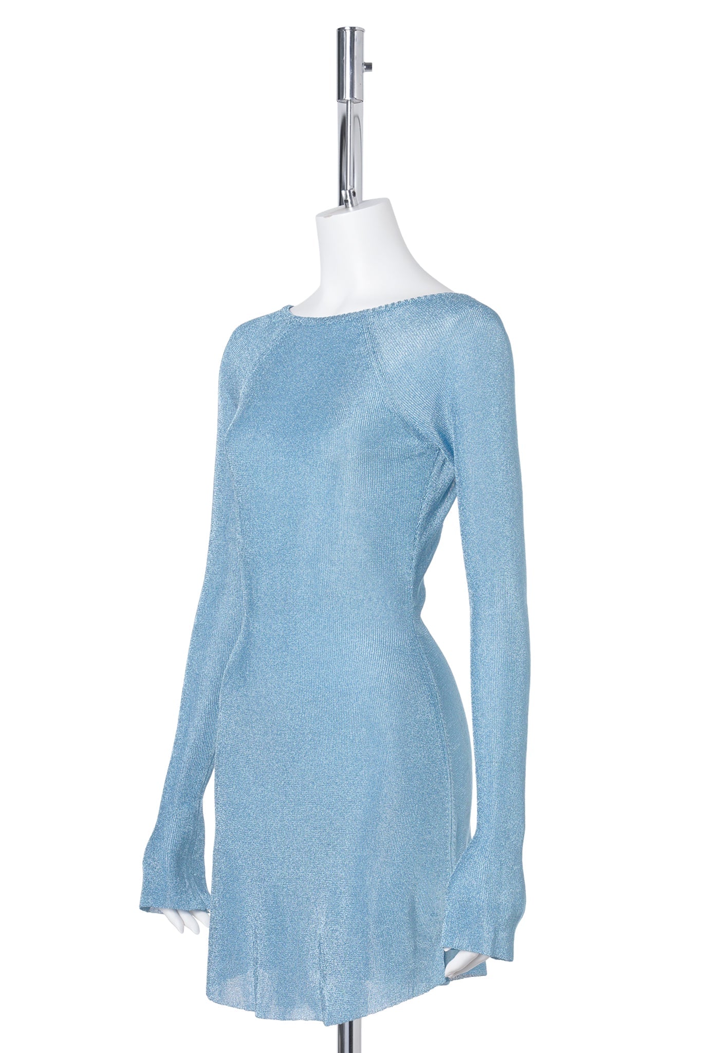 ESTELLE BACKLESS MINI DRESS / SEA BLUE