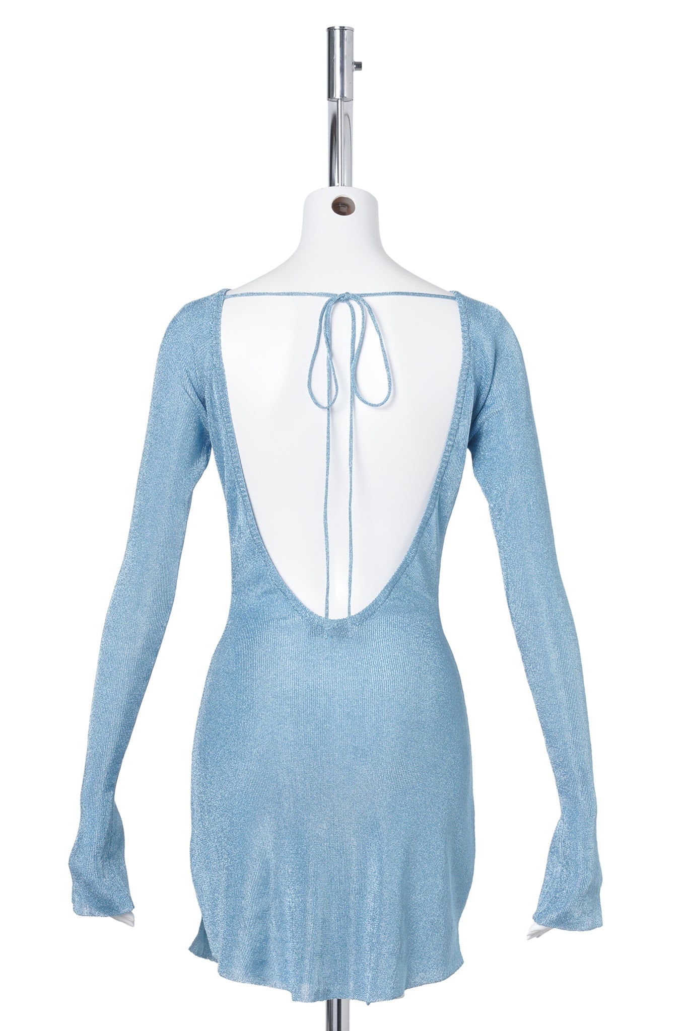 ESTELLE BACKLESS MINI DRESS / SEA BLUE