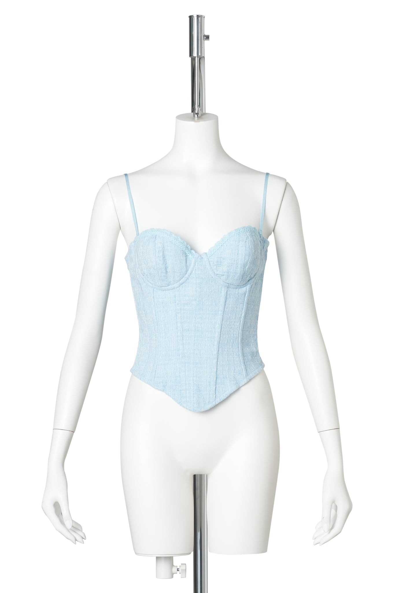 GENEVIEVE LACE TRIM BUSTIER / 450:BABY BLUE