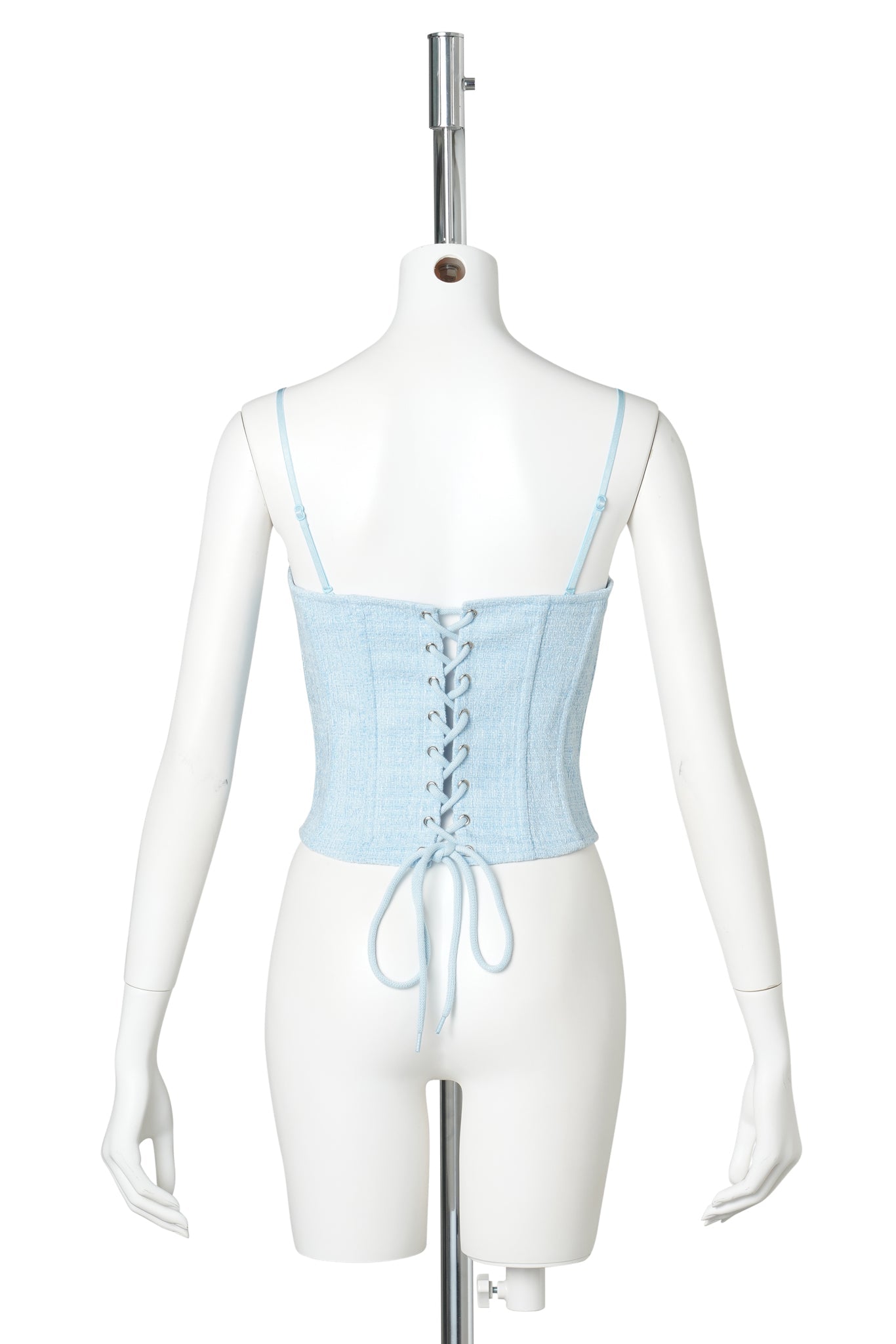 GENEVIEVE LACE TRIM BUSTIER / 450:BABY BLUE