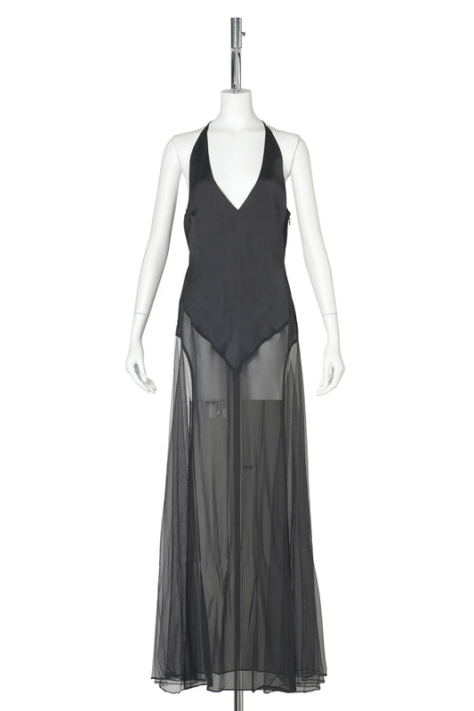 OLYMPIA MAXI DRESS / 001:BLACK
