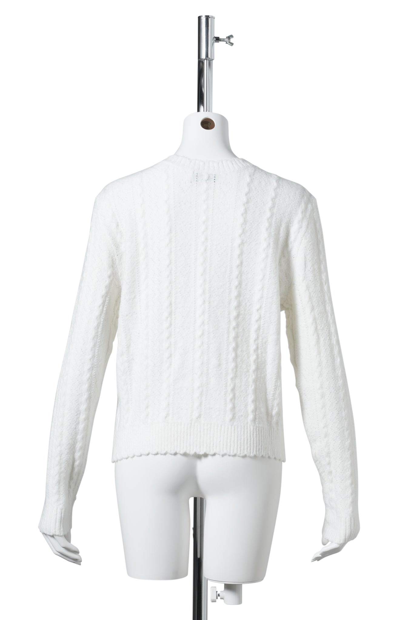 EVELINA POINTELLE CARDIGAN / IVORY