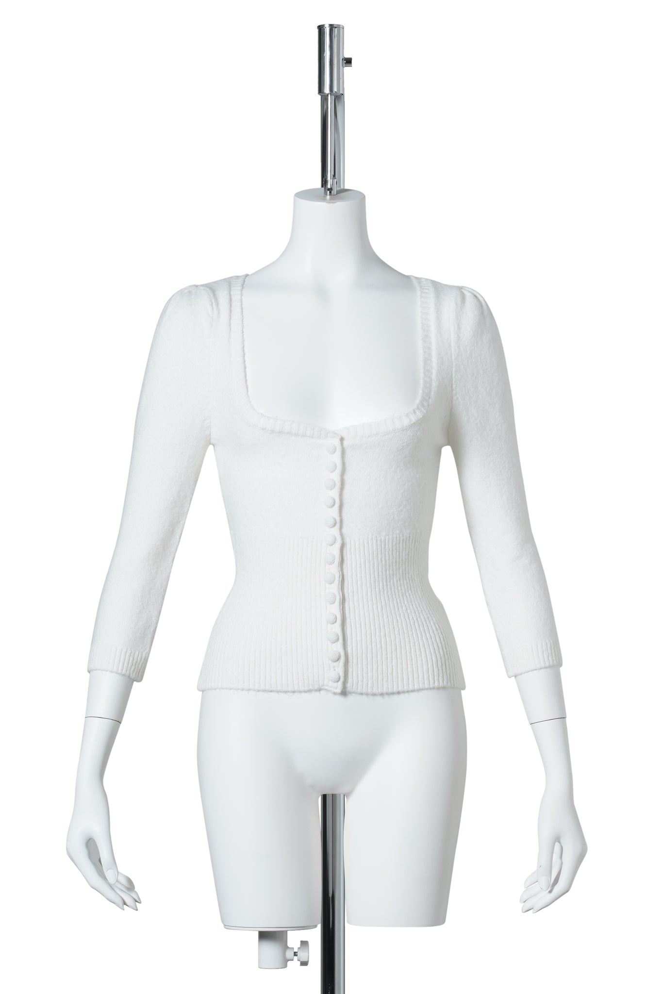 ROCIE SWEETHEART CARDIGAN / 102:IVORY