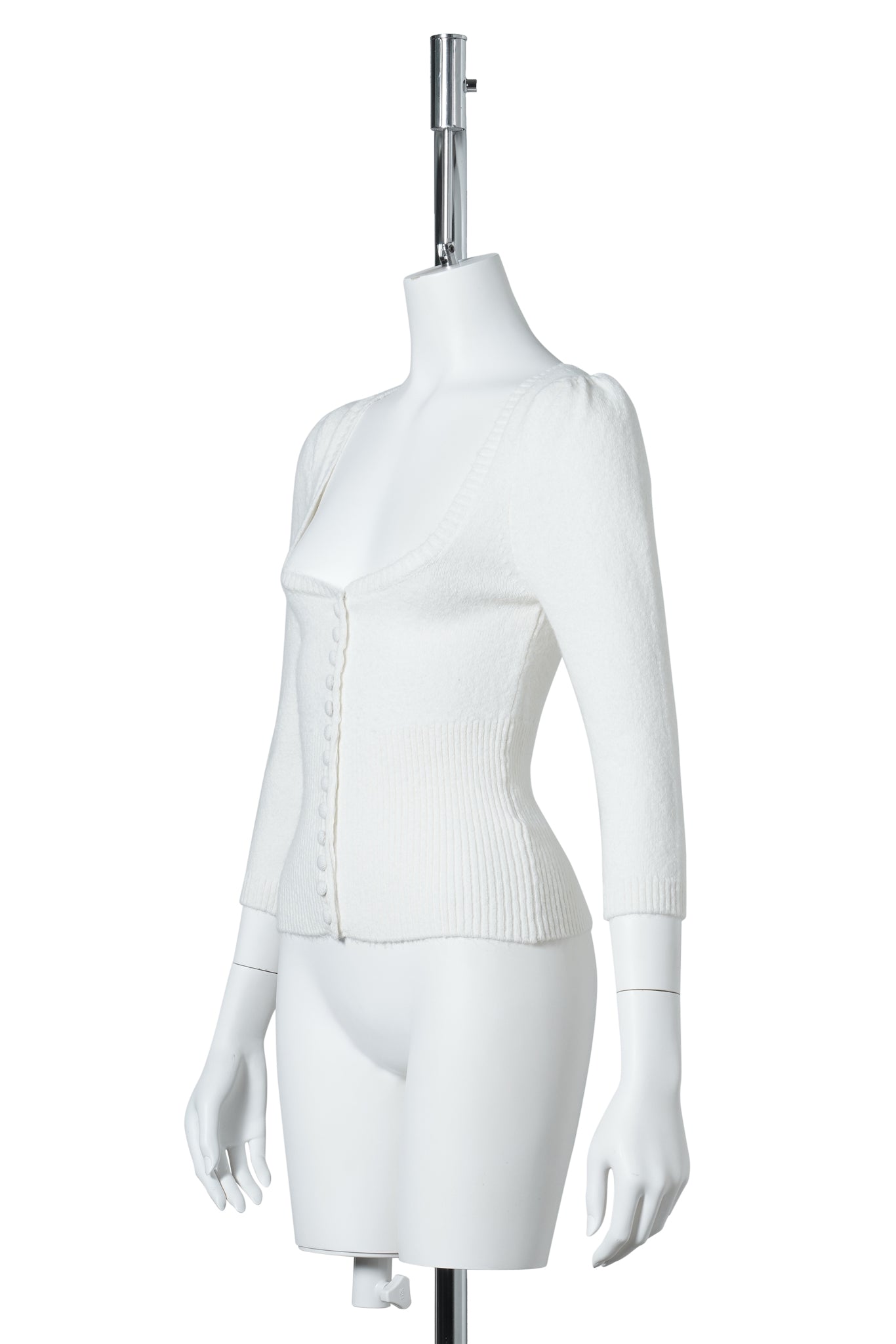 ROCIE SWEETHEART CARDIGAN / 102:IVORY