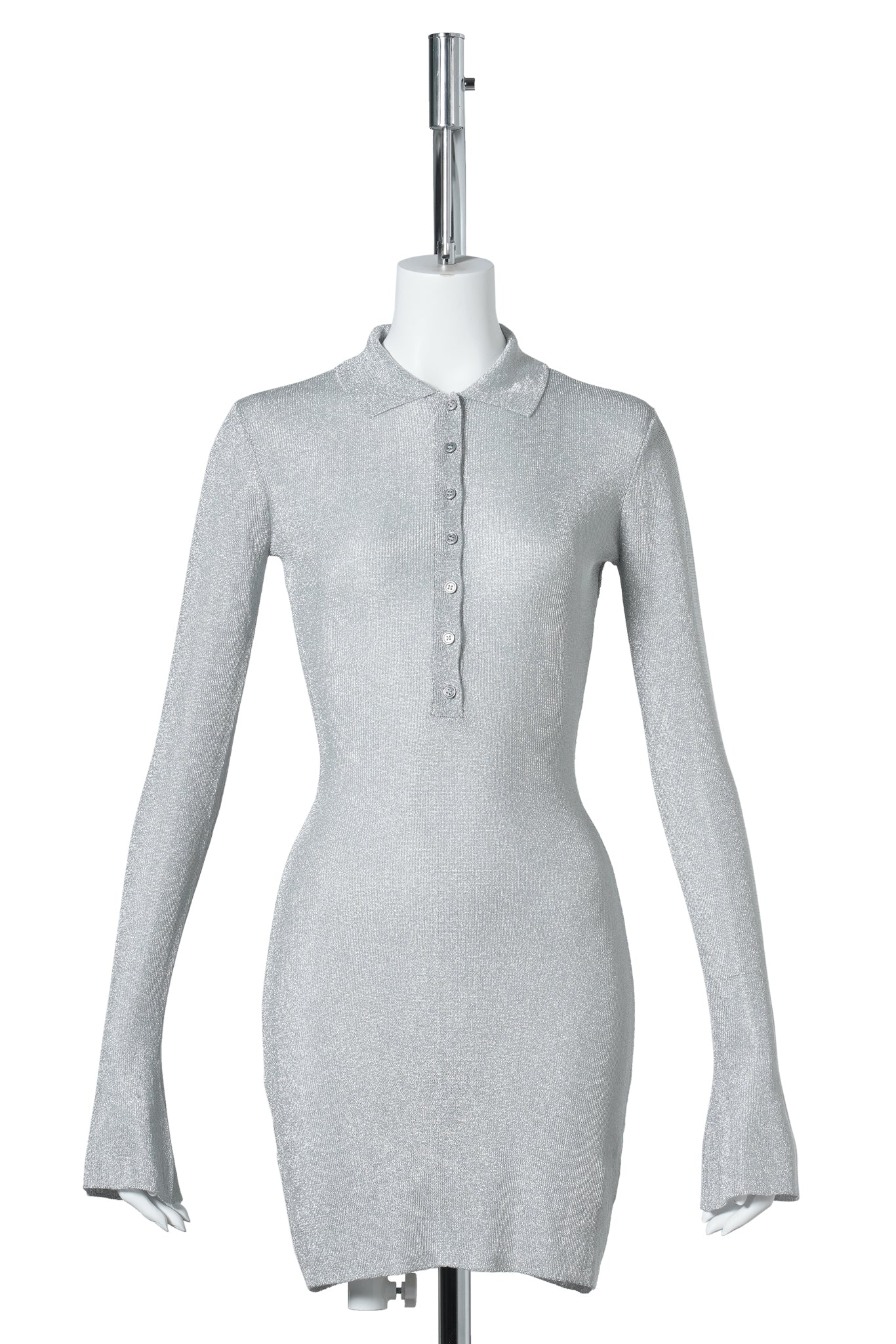 LILOU MINI DRESS / 040:SILVER