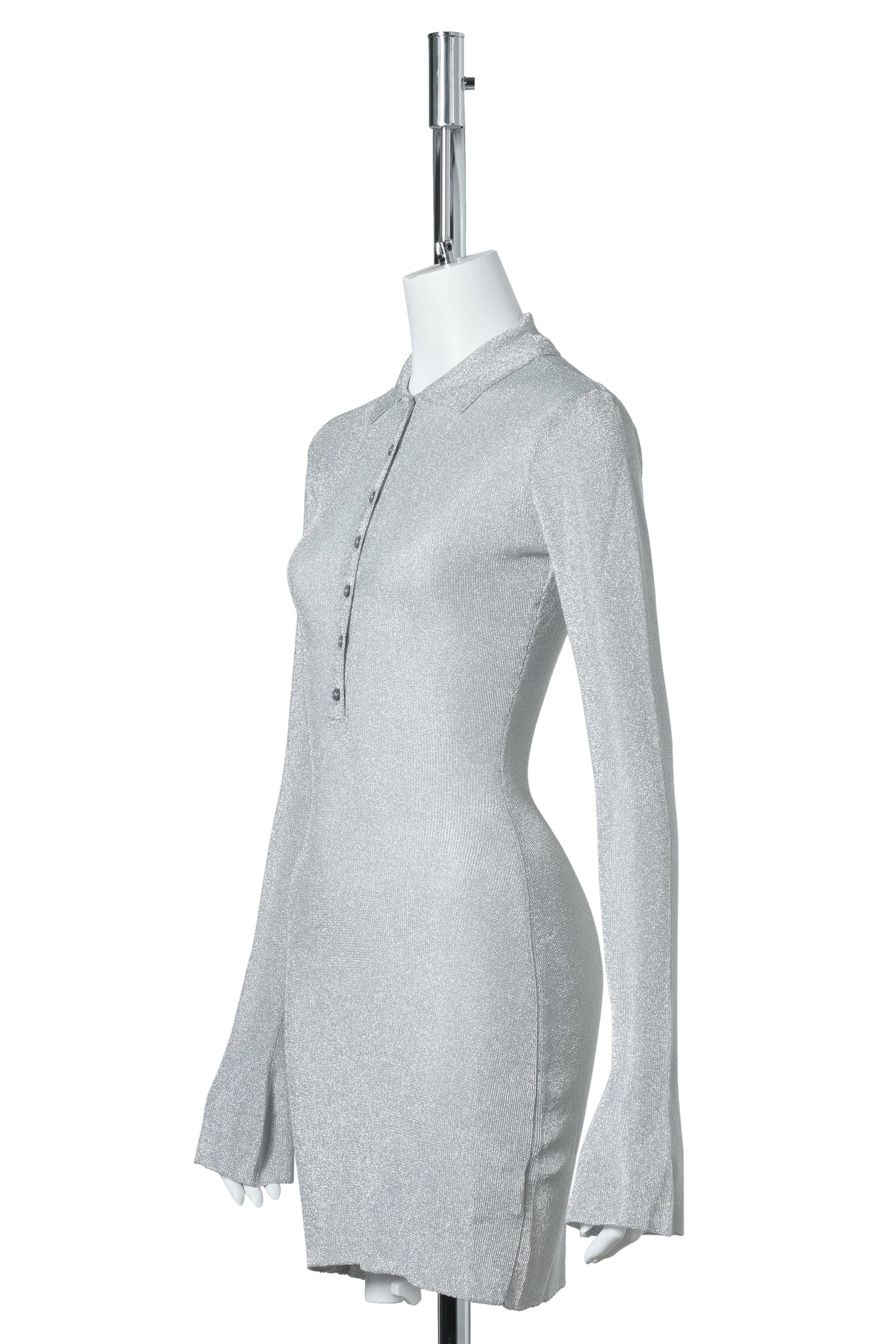 LILOU MINI DRESS / 040:SILVER