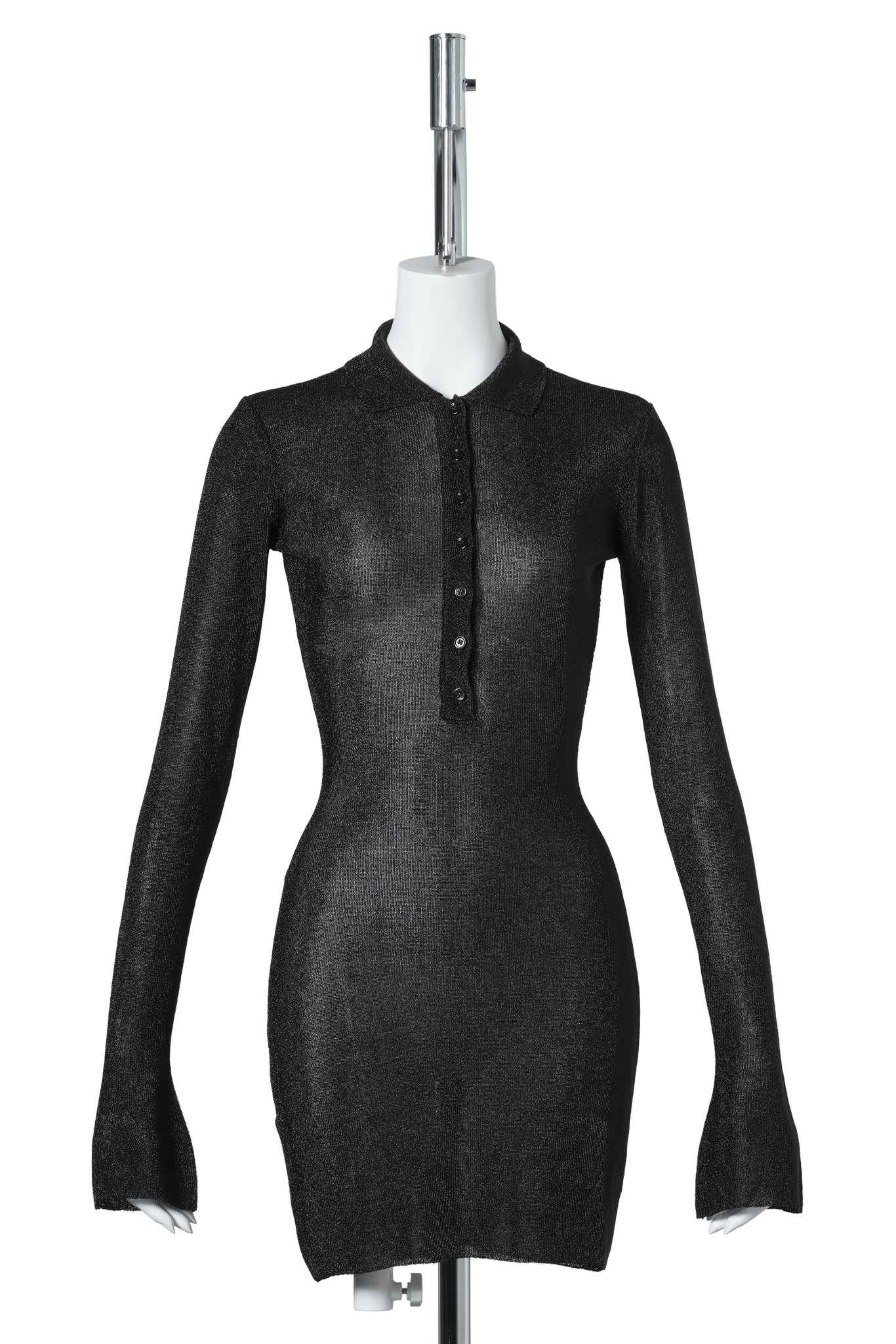 LILOU MINI DRESS / 070:METALLIC BLACK