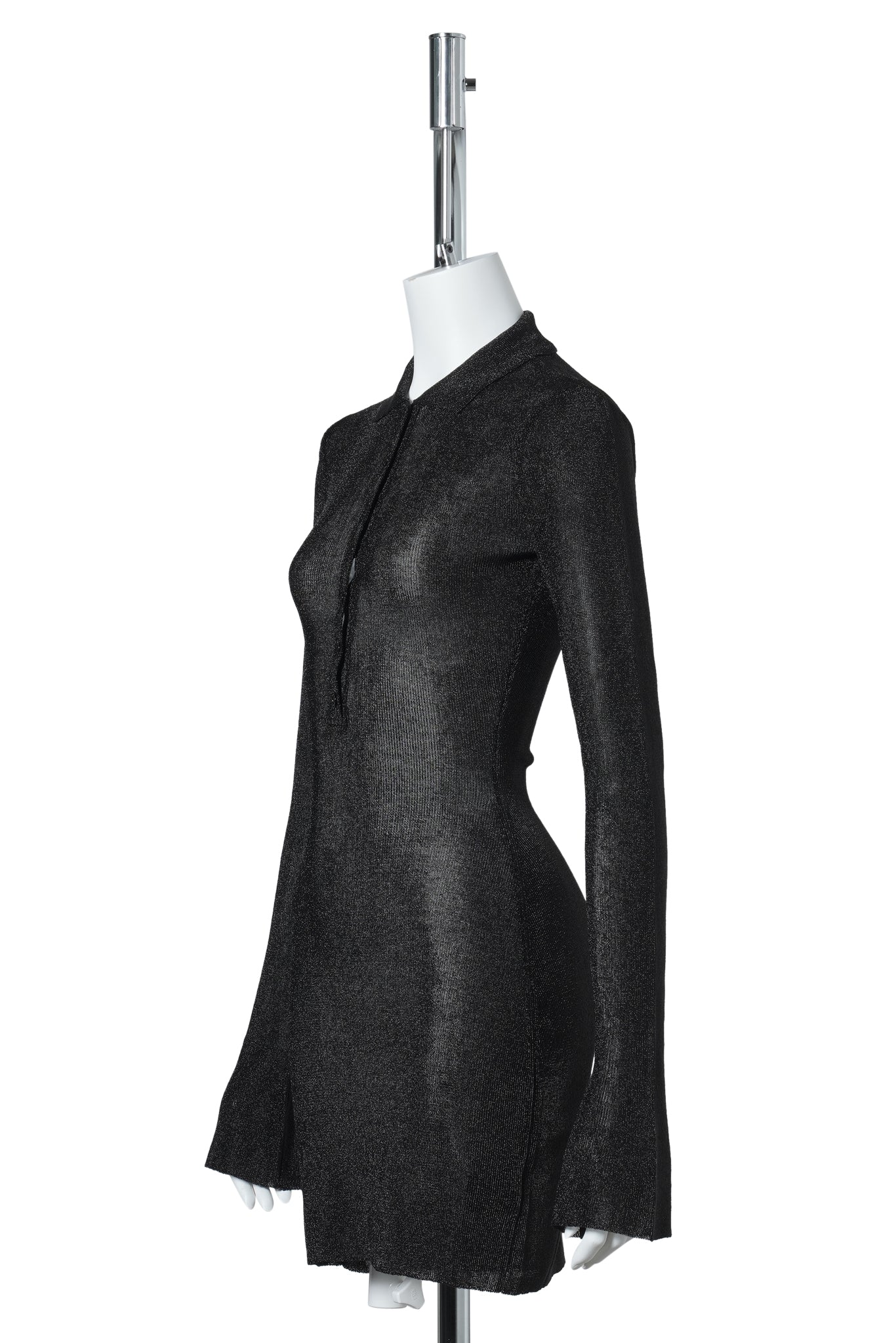LILOU MINI DRESS / 070:METALLIC BLACK