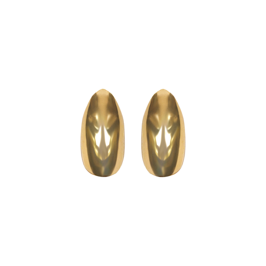 ALMOND NAIL EARRINGS / GOLD