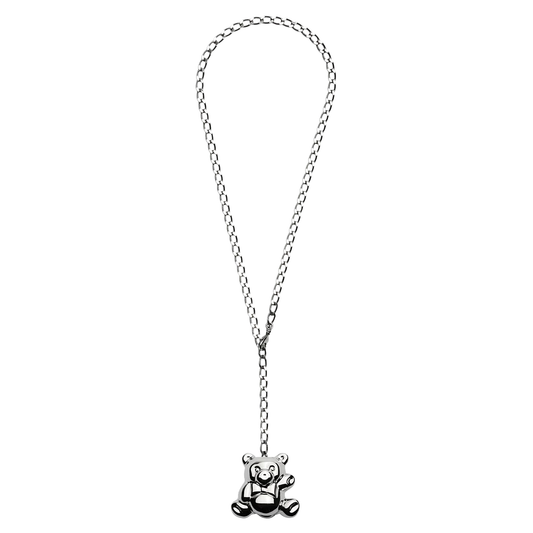 CANISTER BEAR NECKLACE / SILVER