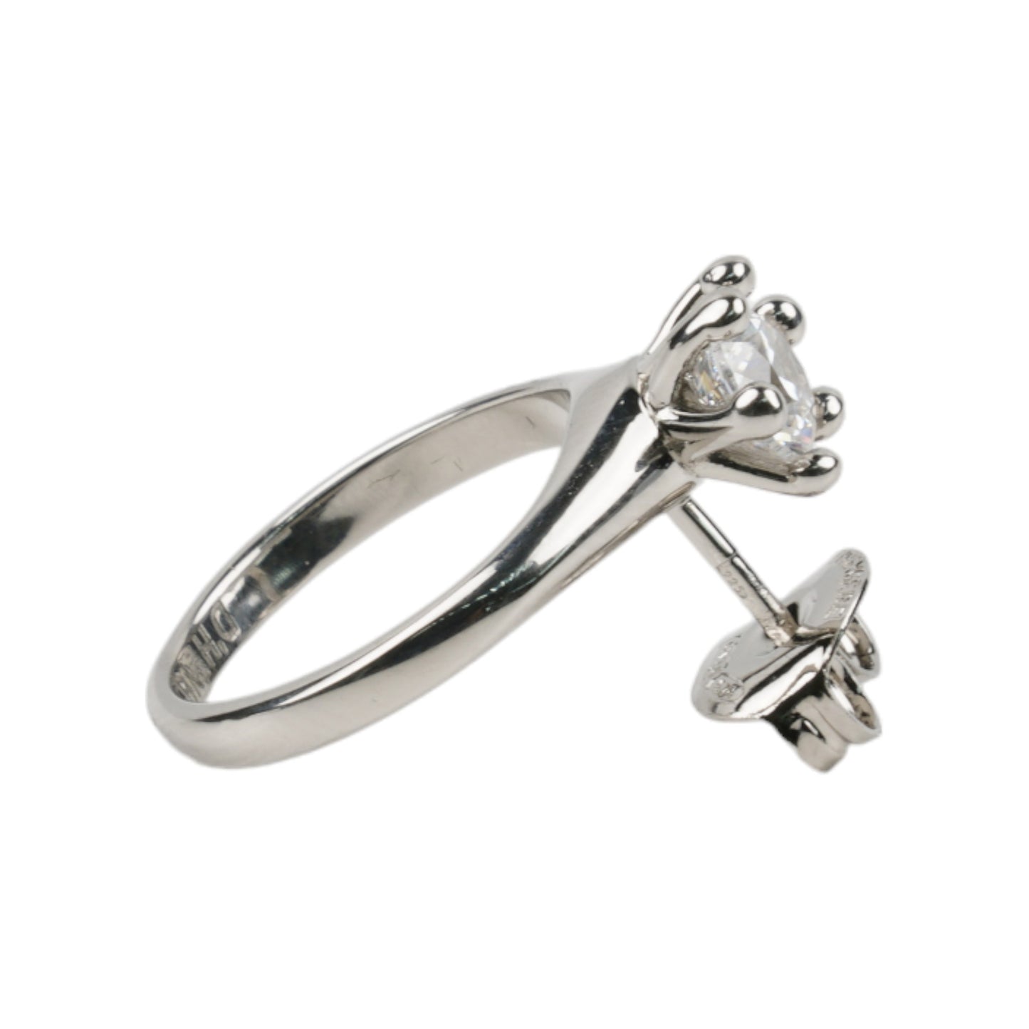 (EAR)RING / SILVER/WHITE