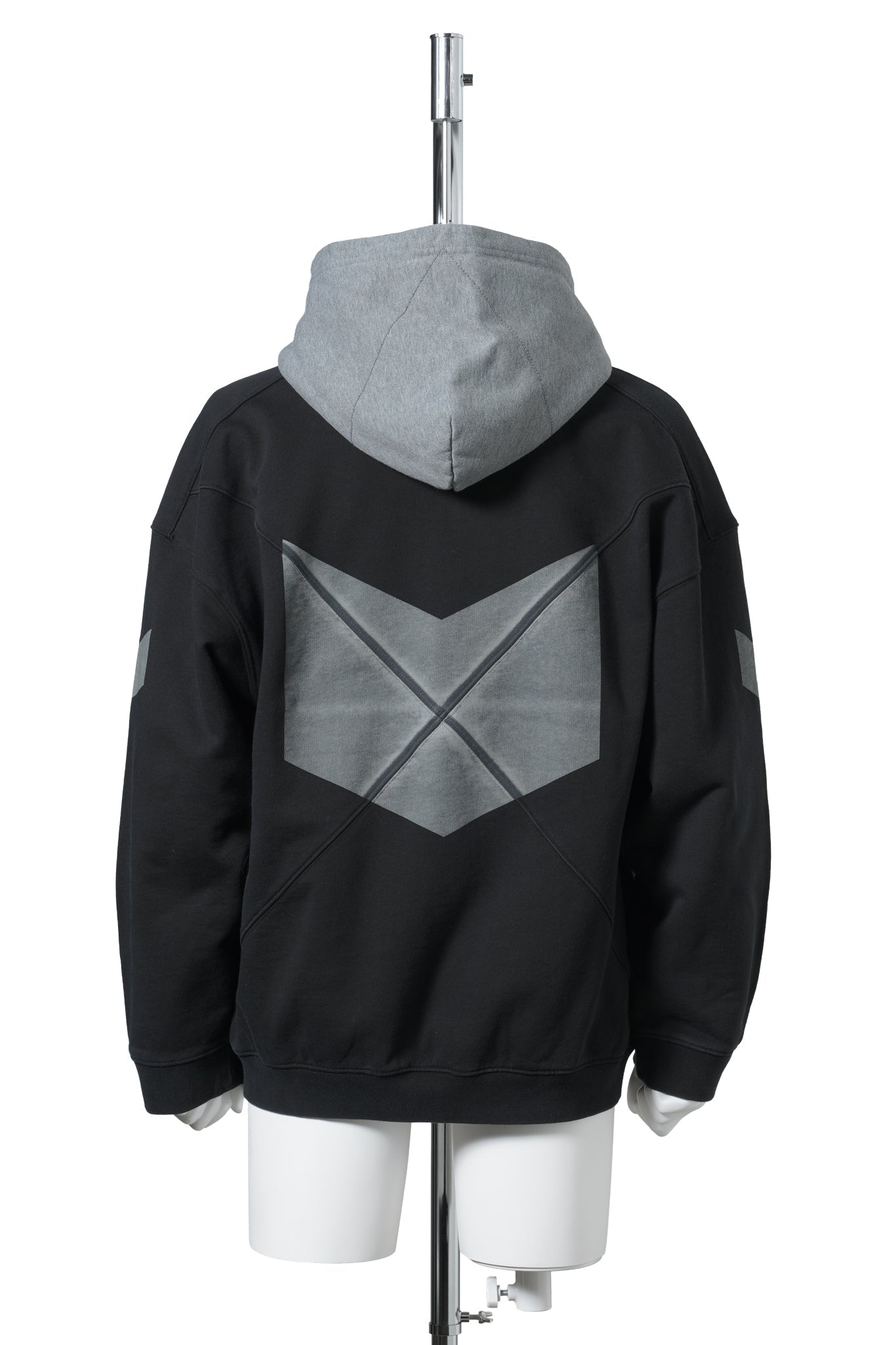 ARCH LOGO ZIP HOODIE / BLACK