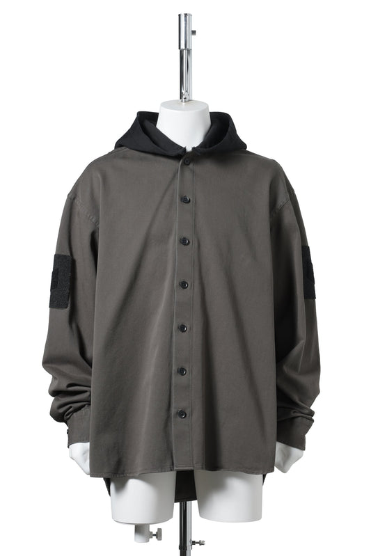 HOODED SHIRT / GREEN
