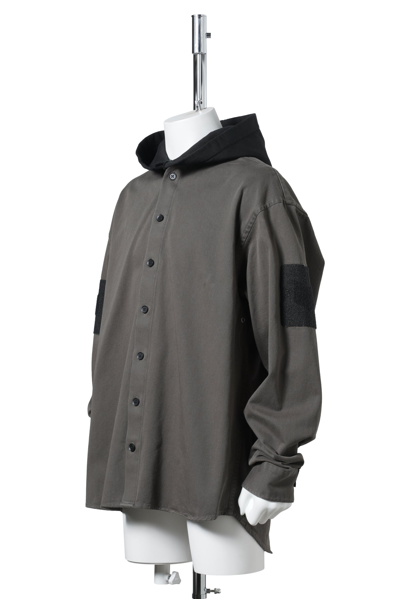 HOODED SHIRT / GREEN