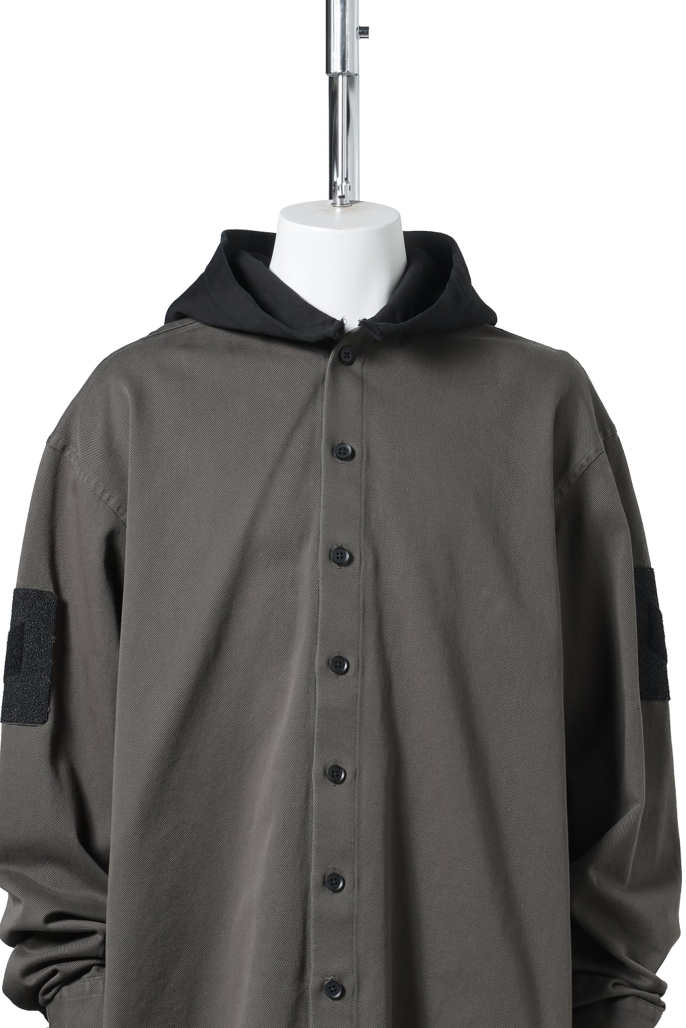 HOODED SHIRT / GREEN
