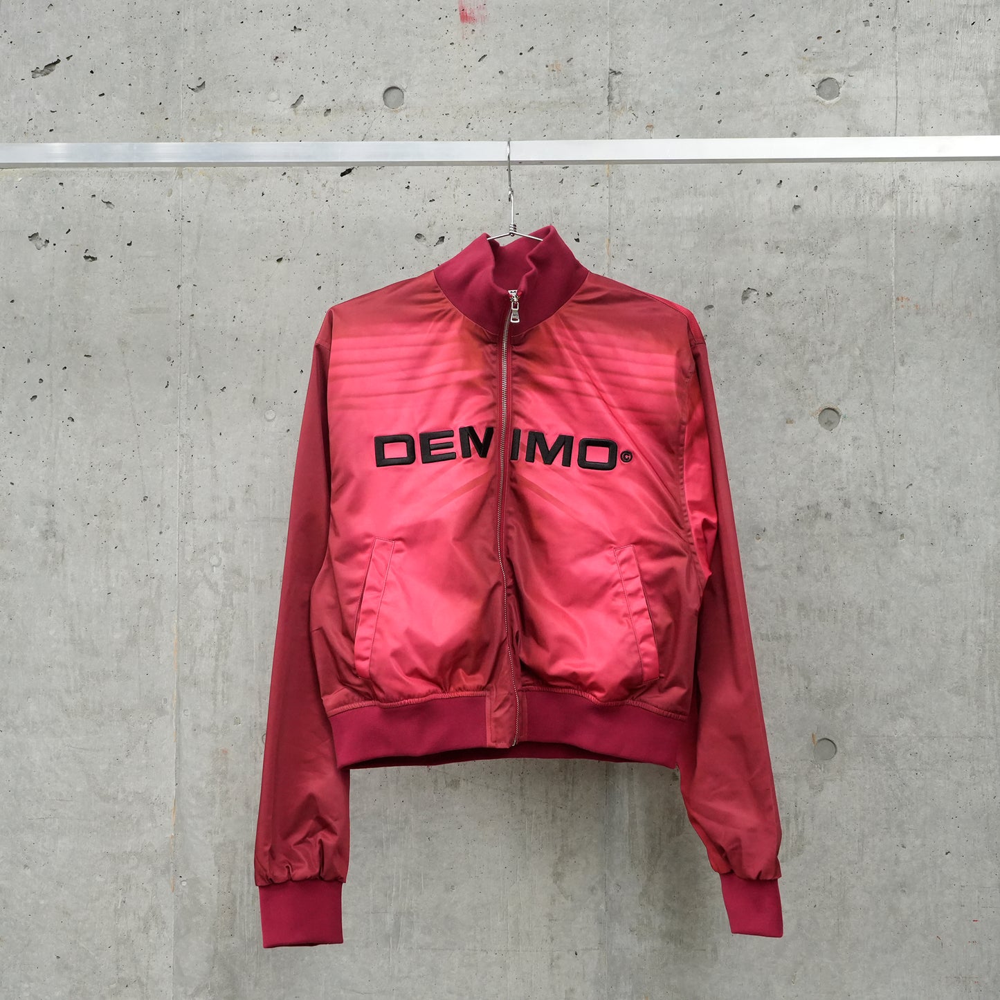 BLACK TRACK JACKET / RED