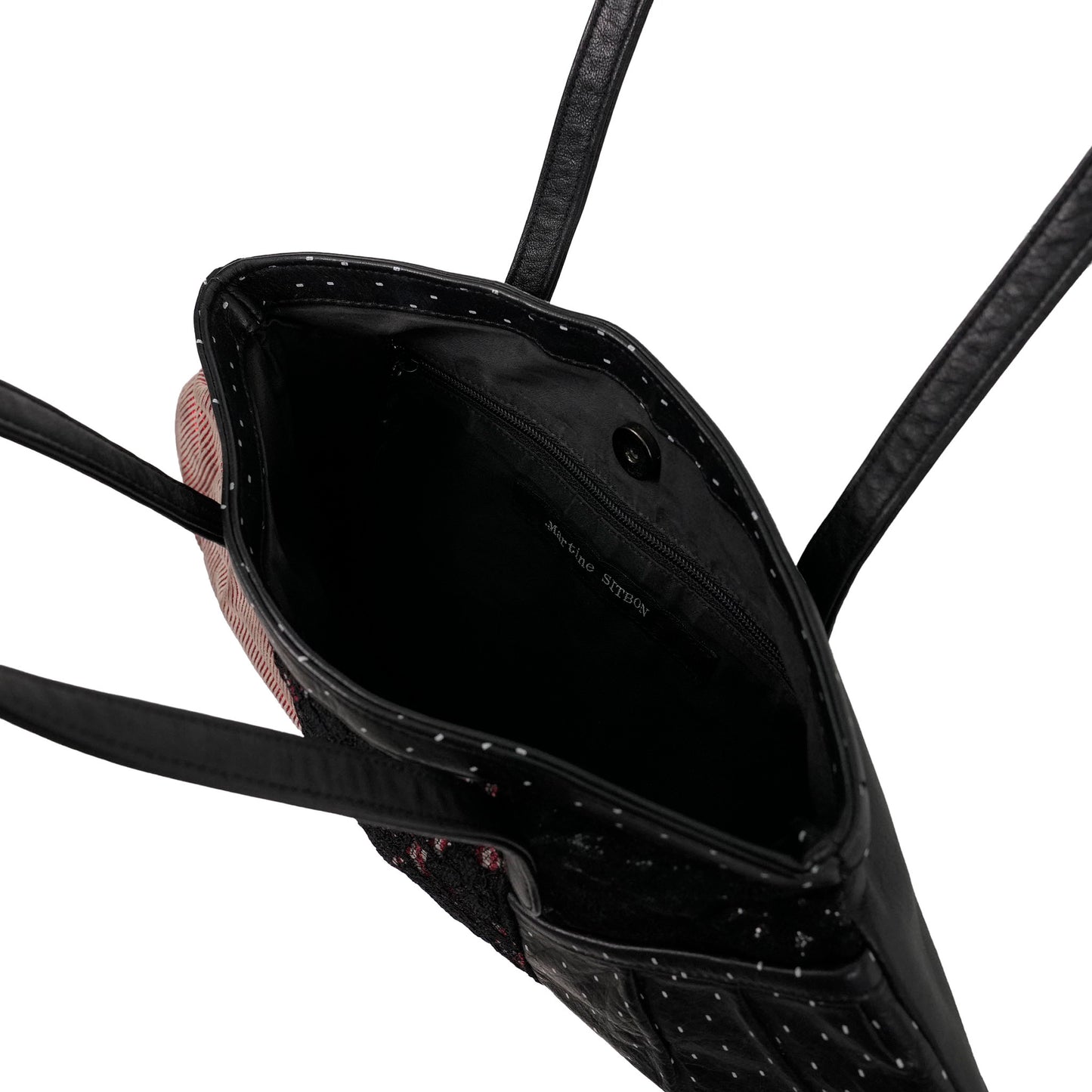 GLITTER SHOULDER BAG / RED&BLACK