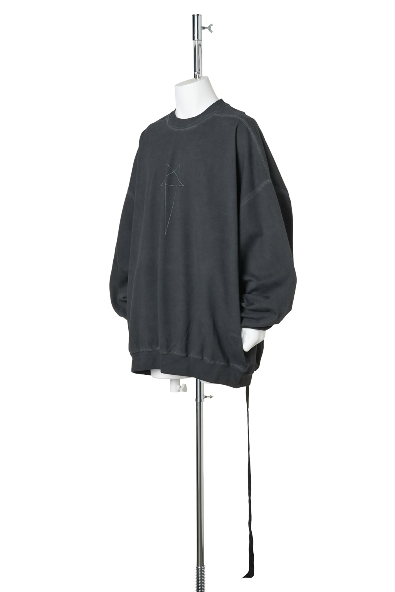HUN CREWNECK / 13918:FADED BLACK/SILVER