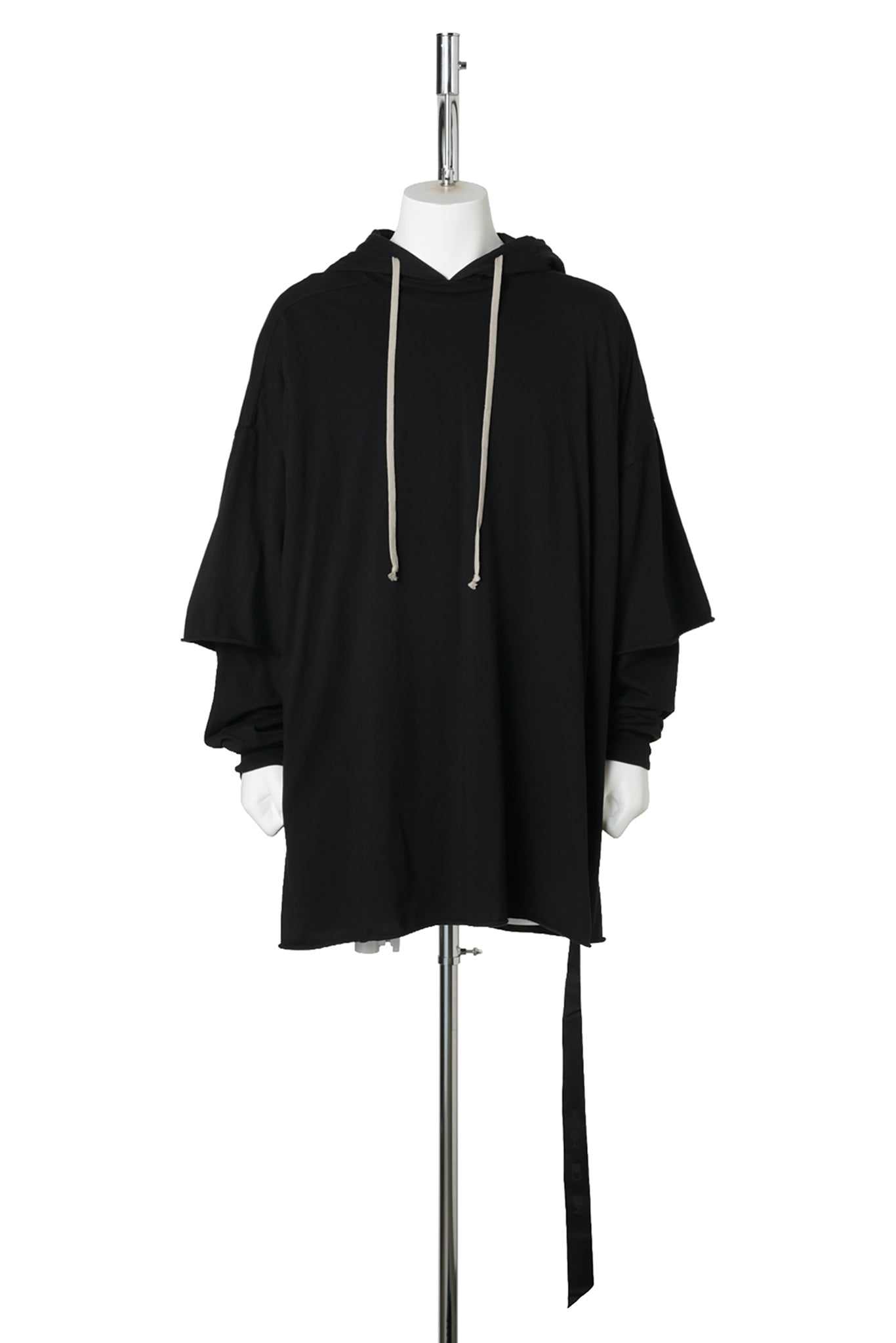 KNIT T-SHIRT - TOMMY HUSTLER HOODIE / 09:BLACK