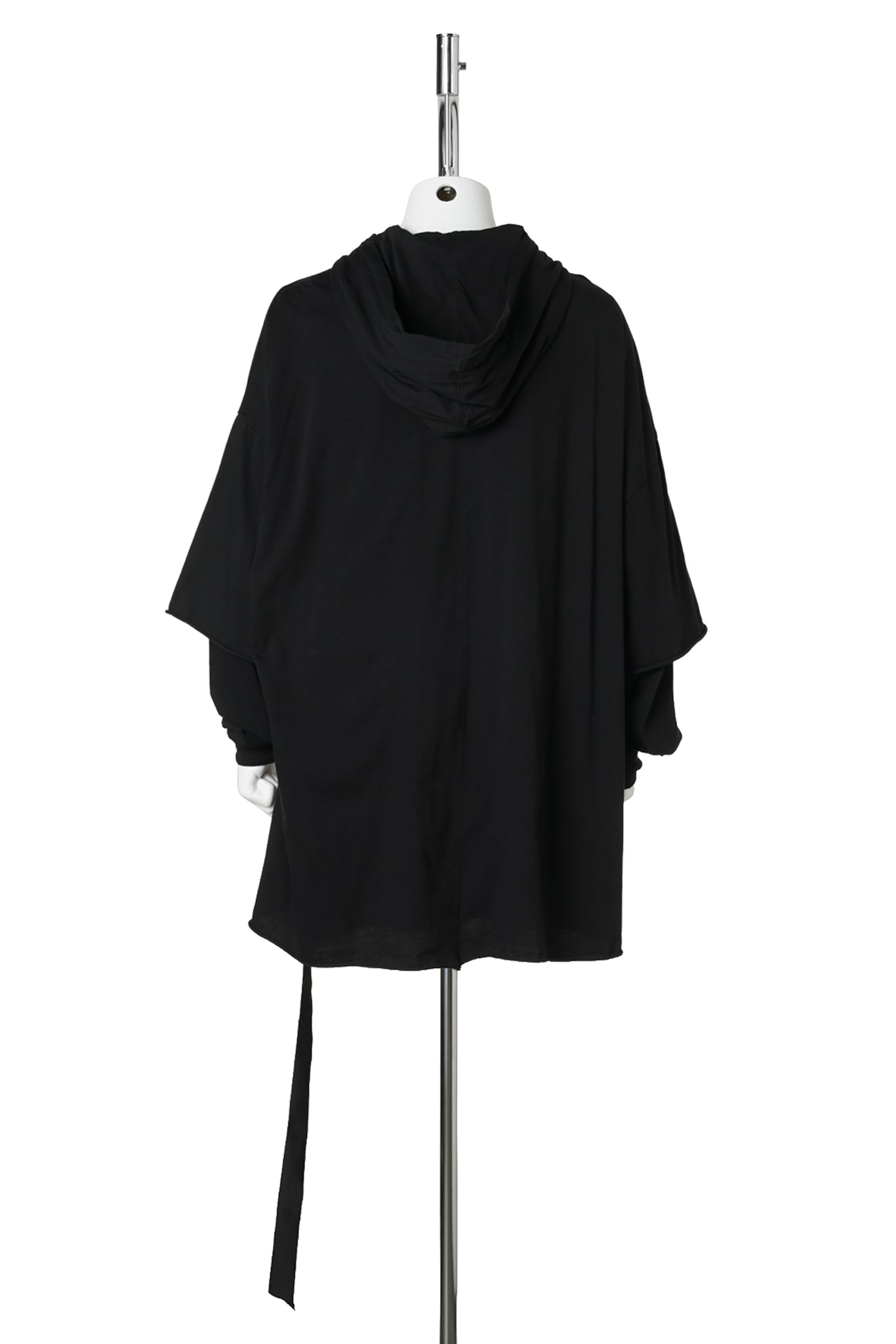 KNIT T-SHIRT - TOMMY HUSTLER HOODIE / 09:BLACK