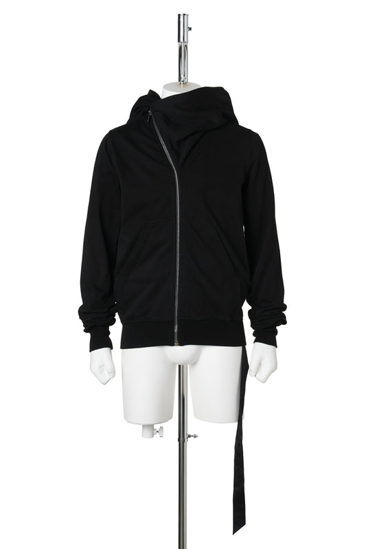 KNIT T-SHIRT - MOUNTAIN HOODIE / 09:BLACK