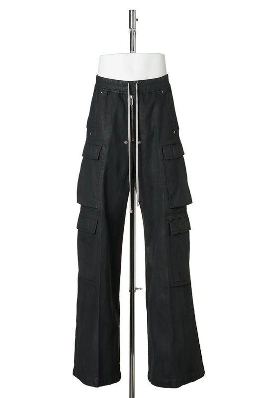 DENIM PANTS - DOUBLE CARGO JUMBO BELAS / 99X:BLACK WAX