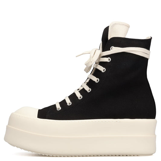 DENIM SHOES - MEGA BUMPER SNEAKS / 911:BLACK/MILK/MILK