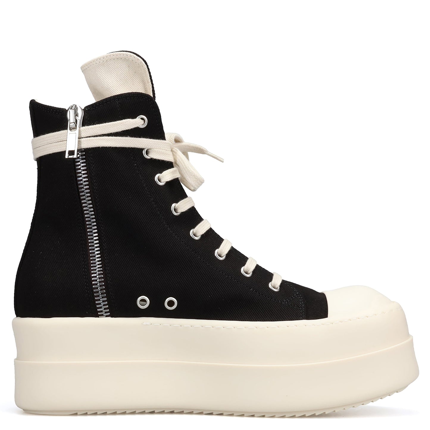 DENIM SHOES - MEGA BUMPER SNEAKS / 911:BLACK/MILK/MILK