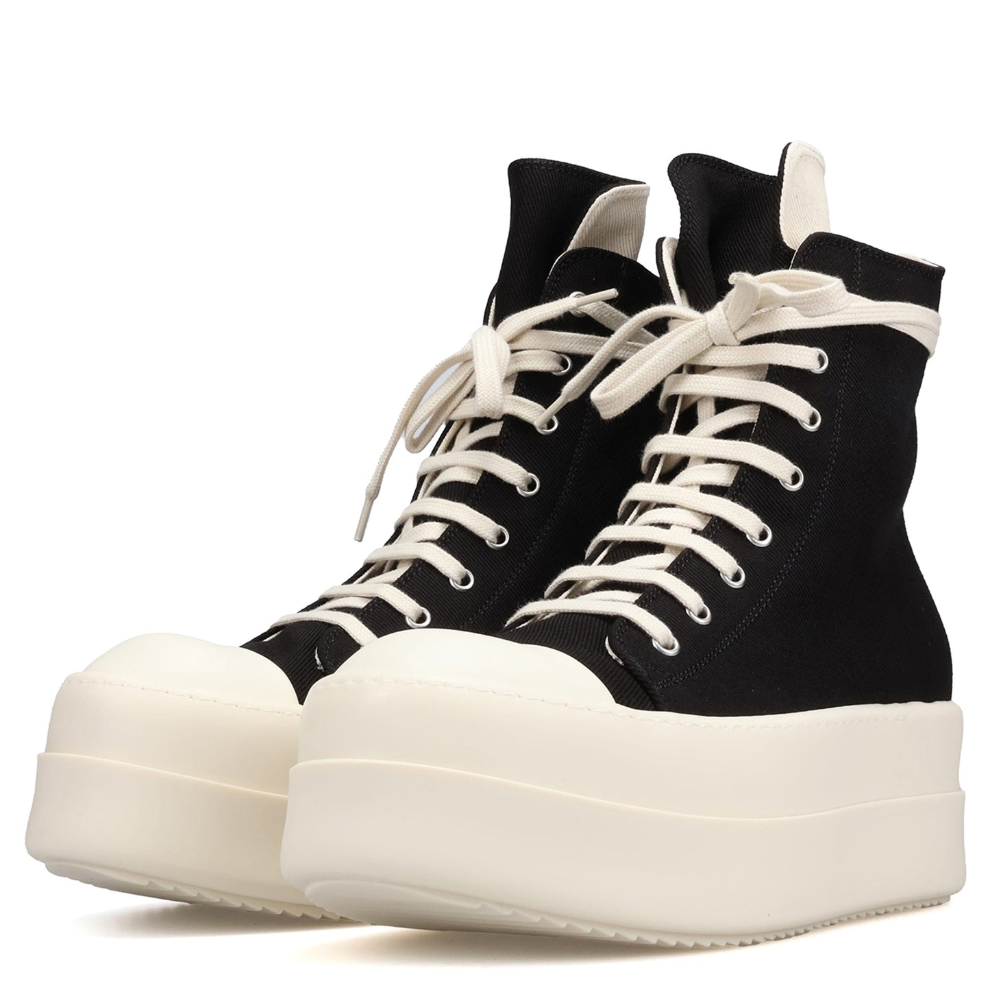 DENIM SHOES - MEGA BUMPER SNEAKS / 911:BLACK/MILK/MILK