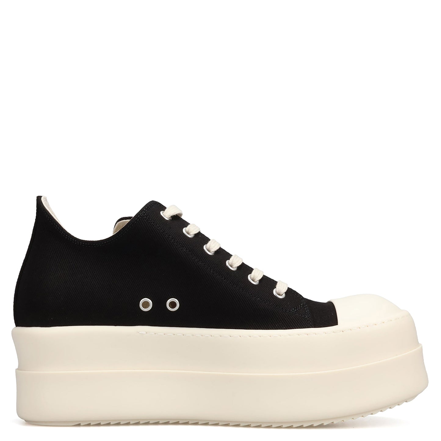 DENIM SHOES - MEGA BUMPER LOW SNEAKS / 911:BLACK/MILK/MILK