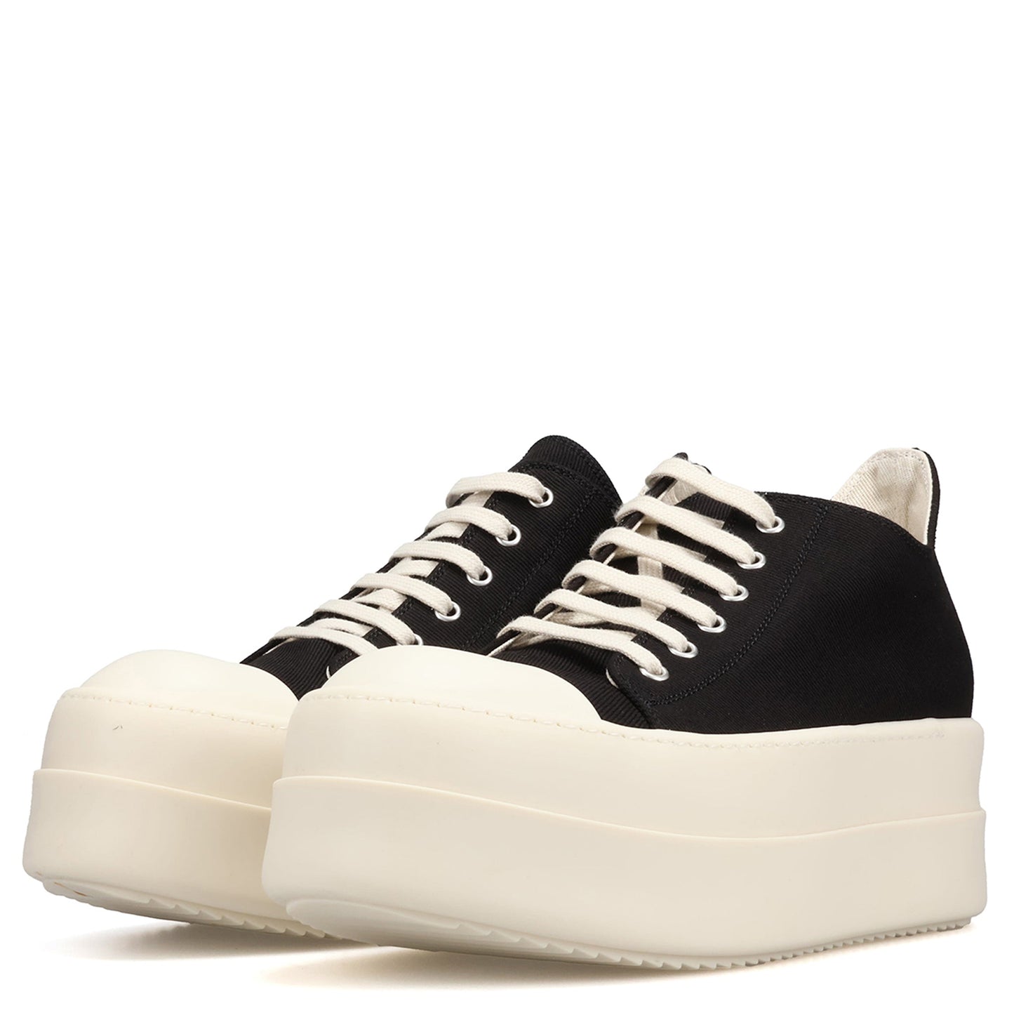 DENIM SHOES - MEGA BUMPER LOW SNEAKS / 911:BLACK/MILK/MILK