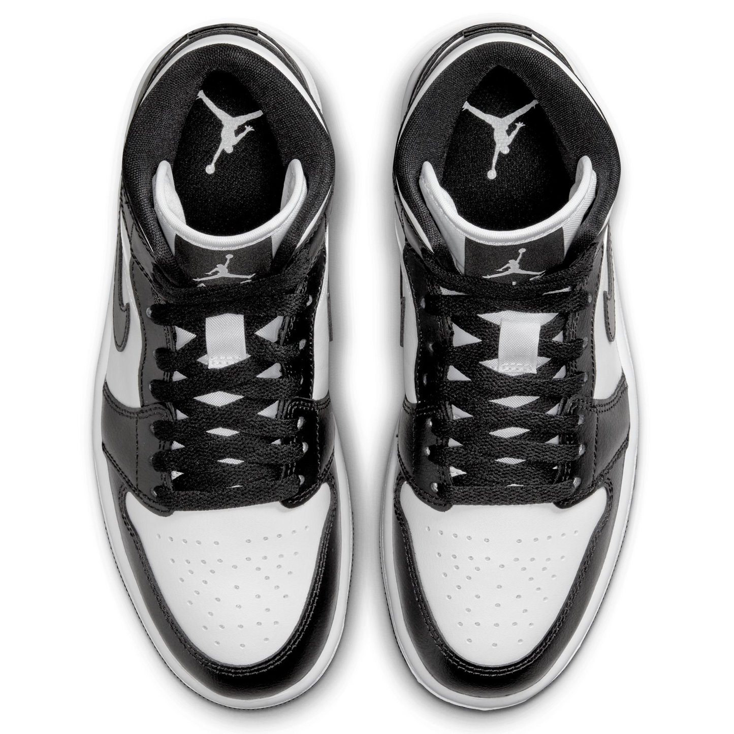 WMNS AIR JORDAN 1 MID / 101:WHITE/BLACK-WHITE