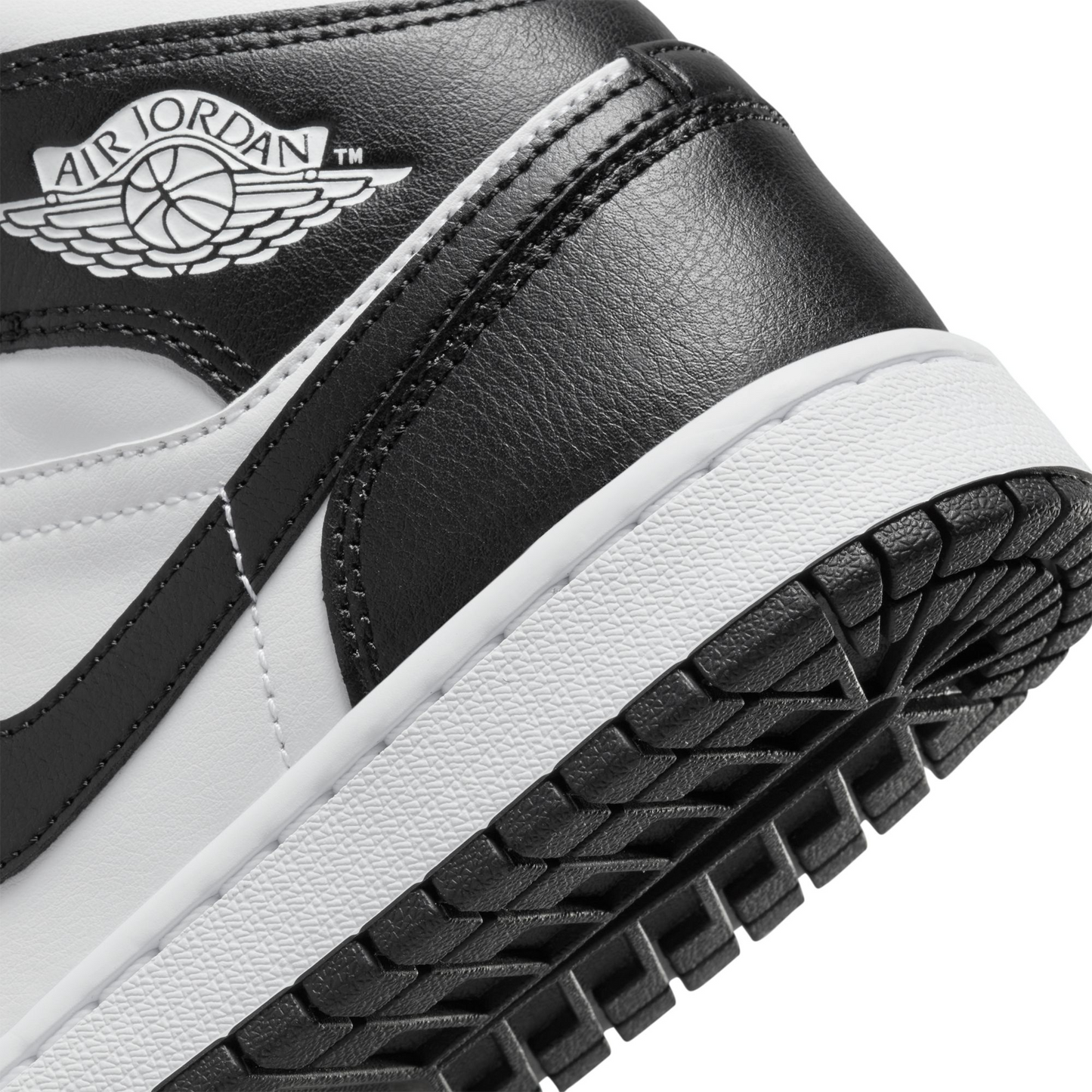 WMNS AIR JORDAN 1 MID / 101:WHITE/BLACK-WHITE