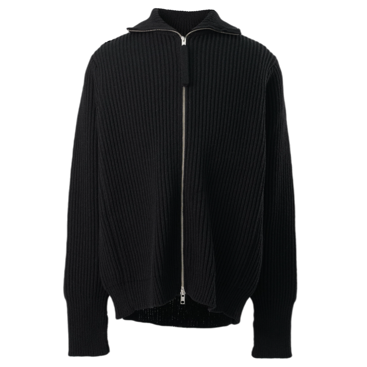 FMNS KNIT Z-UP JACKET / BLACK