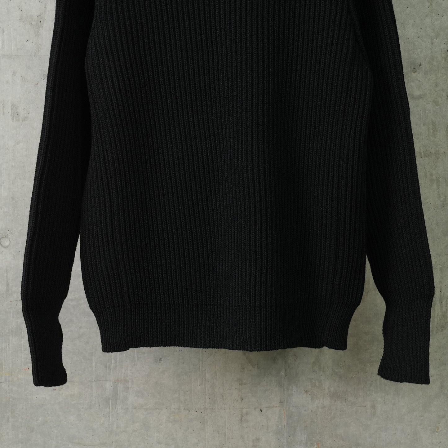 FMNS KNIT Z-UP JACKET / BLACK