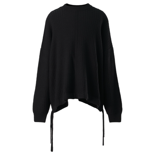 FMNS KNIT CREW / BLACK