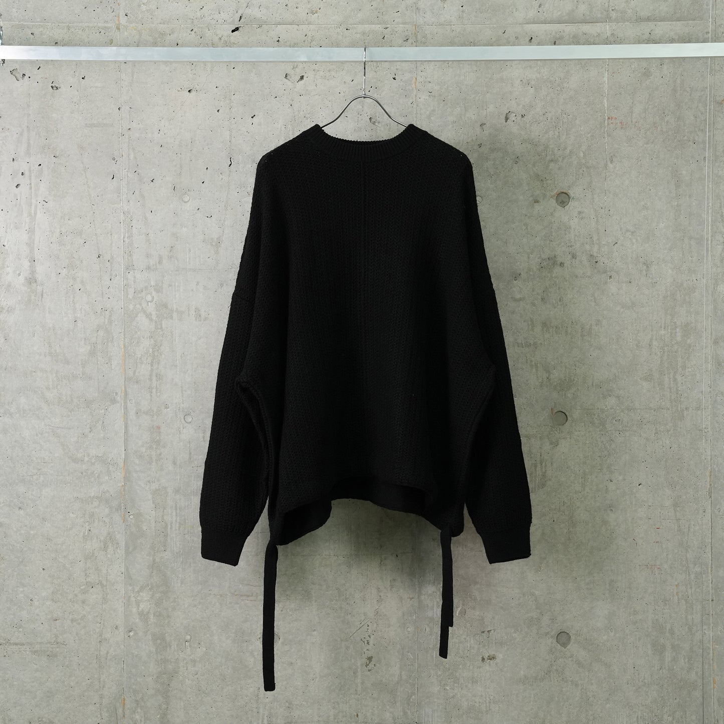 FMNS KNIT CREW / BLACK