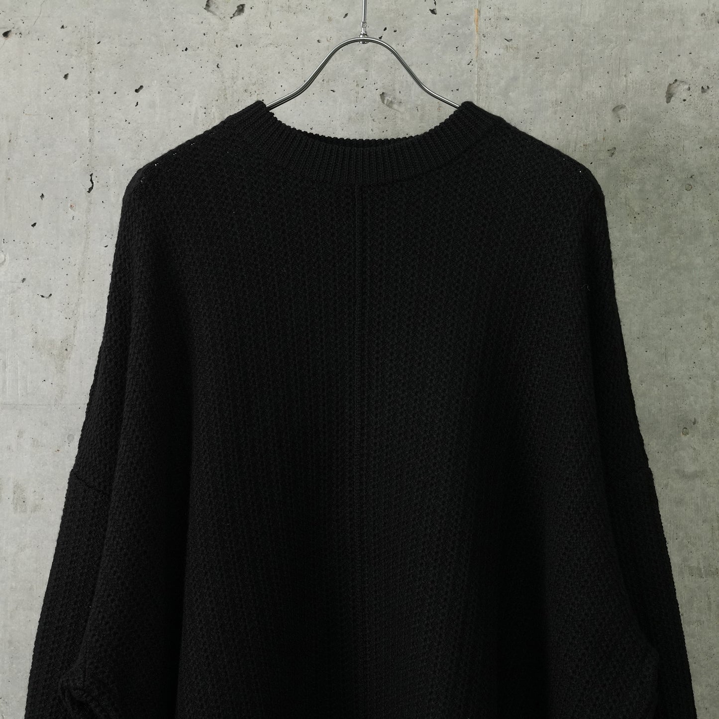 FMNS KNIT CREW / BLACK