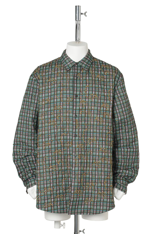 CAPERSON EMB 4109 M.W.SHIRT PET / 508:PETROL