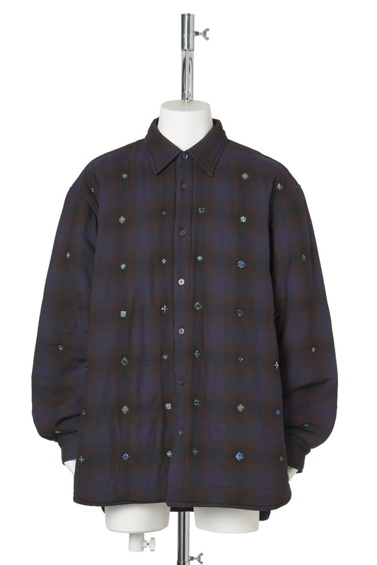 CROOMSY EMB 4133 M.W. SHIRT / 703:BROWN