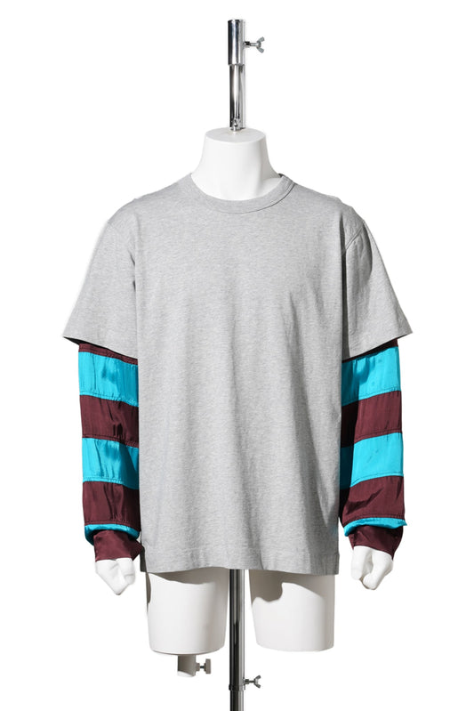 HEEDAR 3603 MK.LS.T-SHIRT / GREY MELANGE