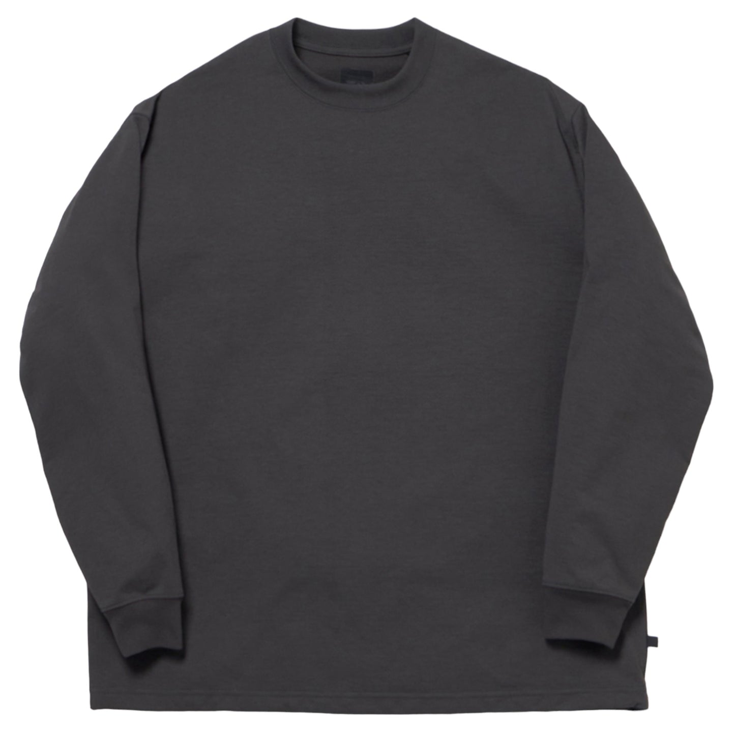 TECH CREW NECK TEE L/S / CHARCOAL