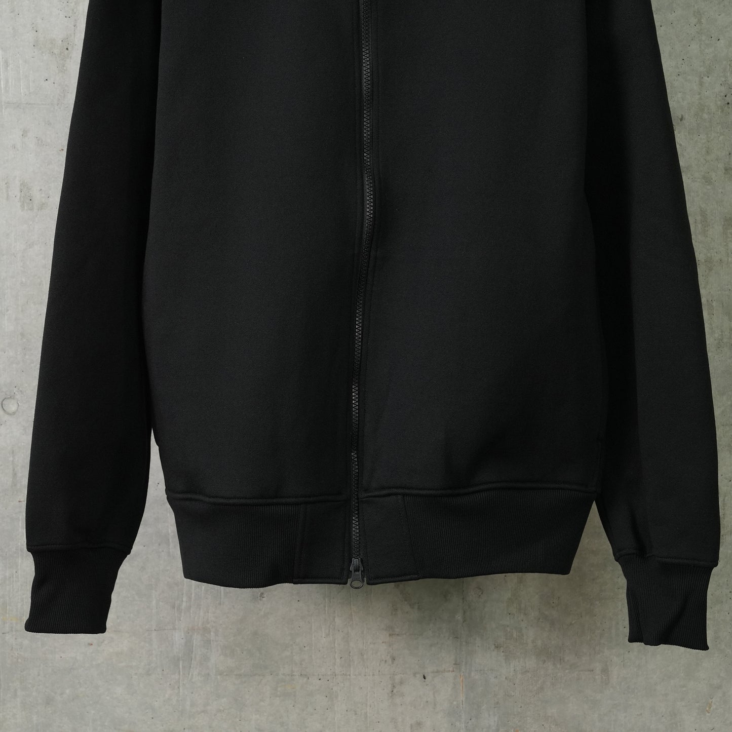 TECH SWEAT STAND ZIP-CARDIGAN / BLACK