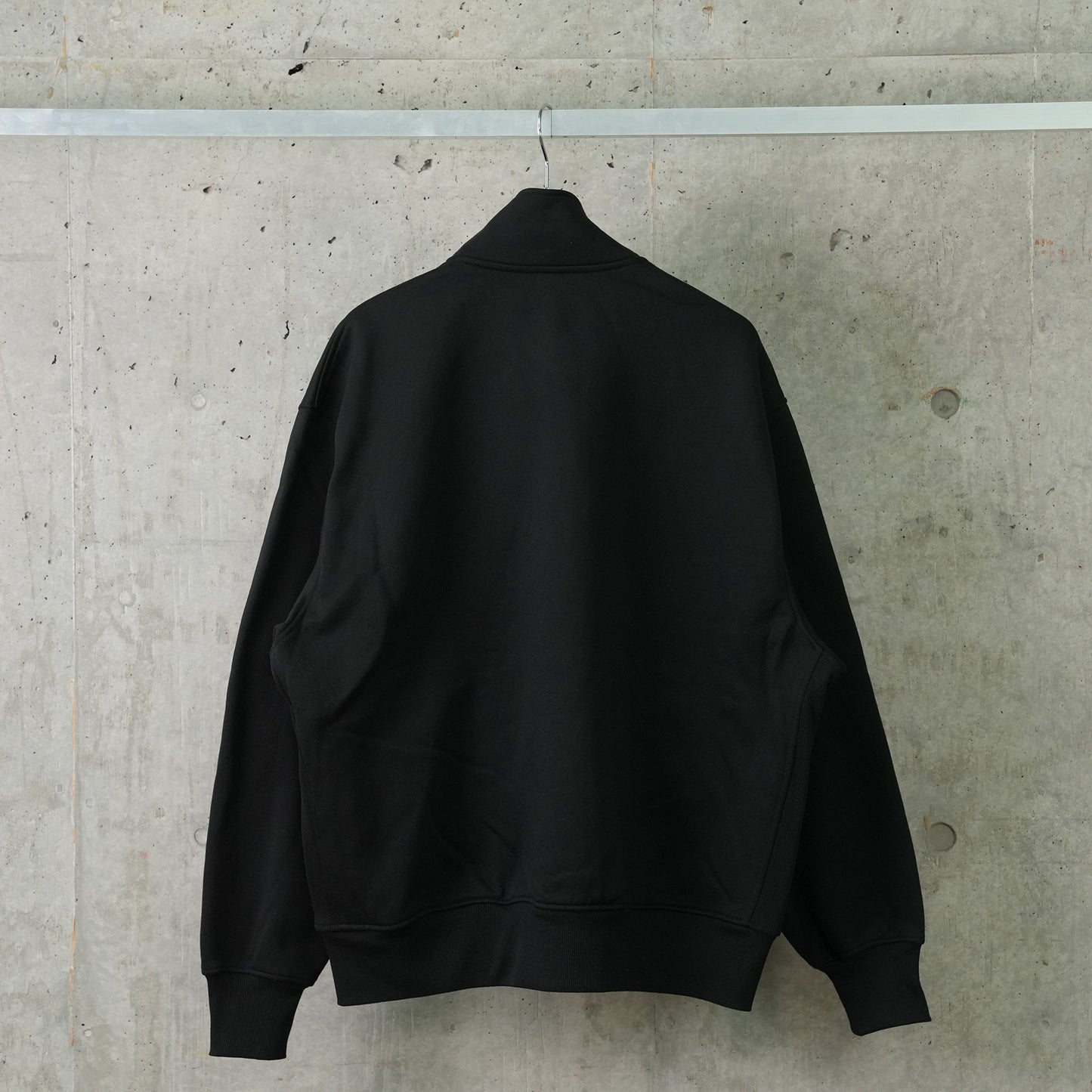 TECH SWEAT STAND ZIP-CARDIGAN / BLACK