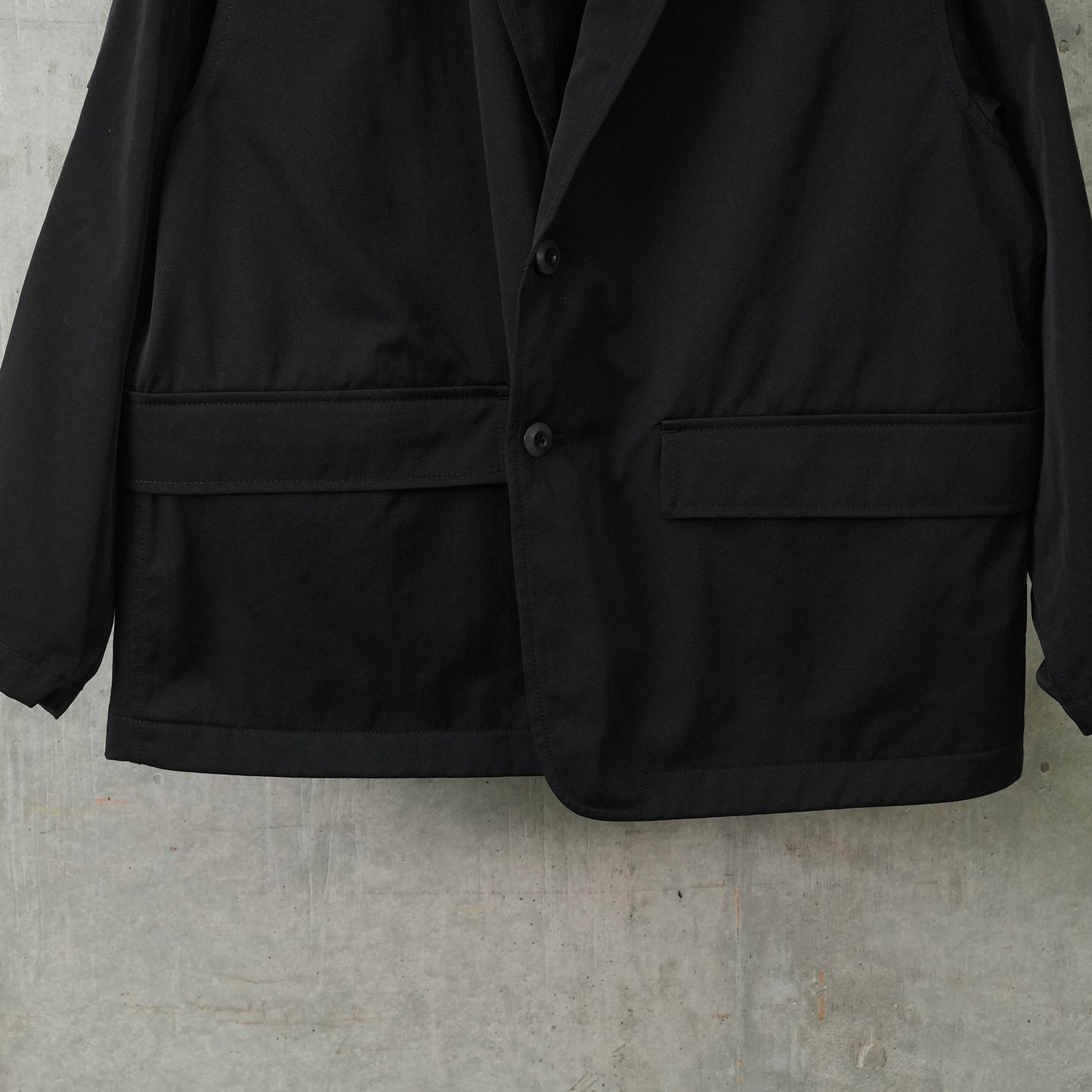 TECH LOOSE 2B JACKET TWILL / BLACK